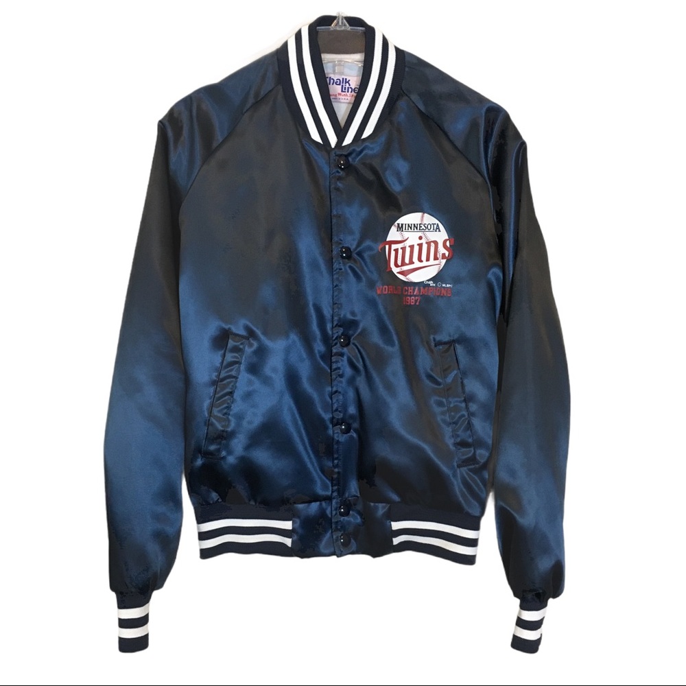 Vintage Chalk Line Minnesota Twins 1987 MLB World Champions  Satin Jacket
